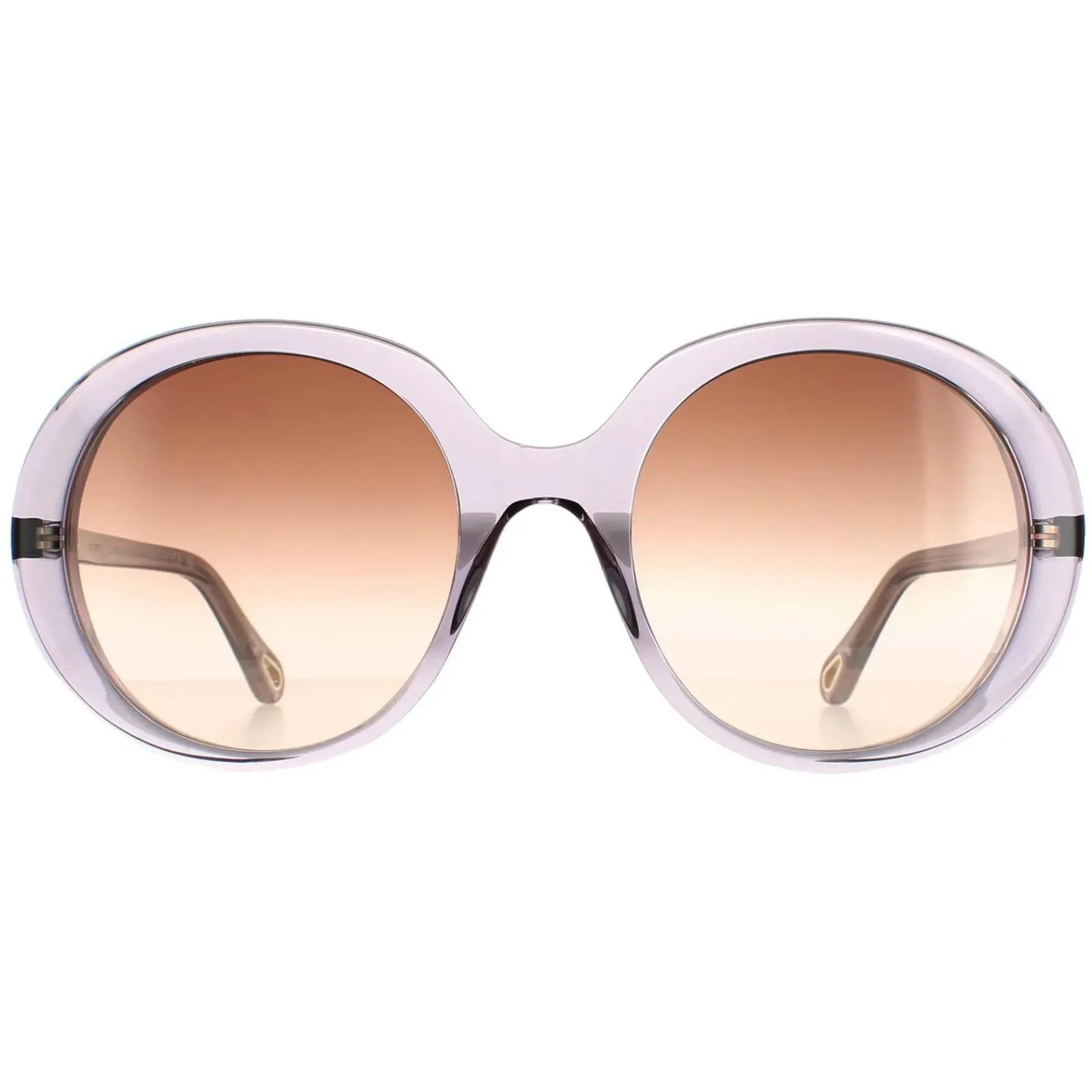 Chloe Oval^Sunglasses CH0007S 003 Transparent Grey Brown Gradient