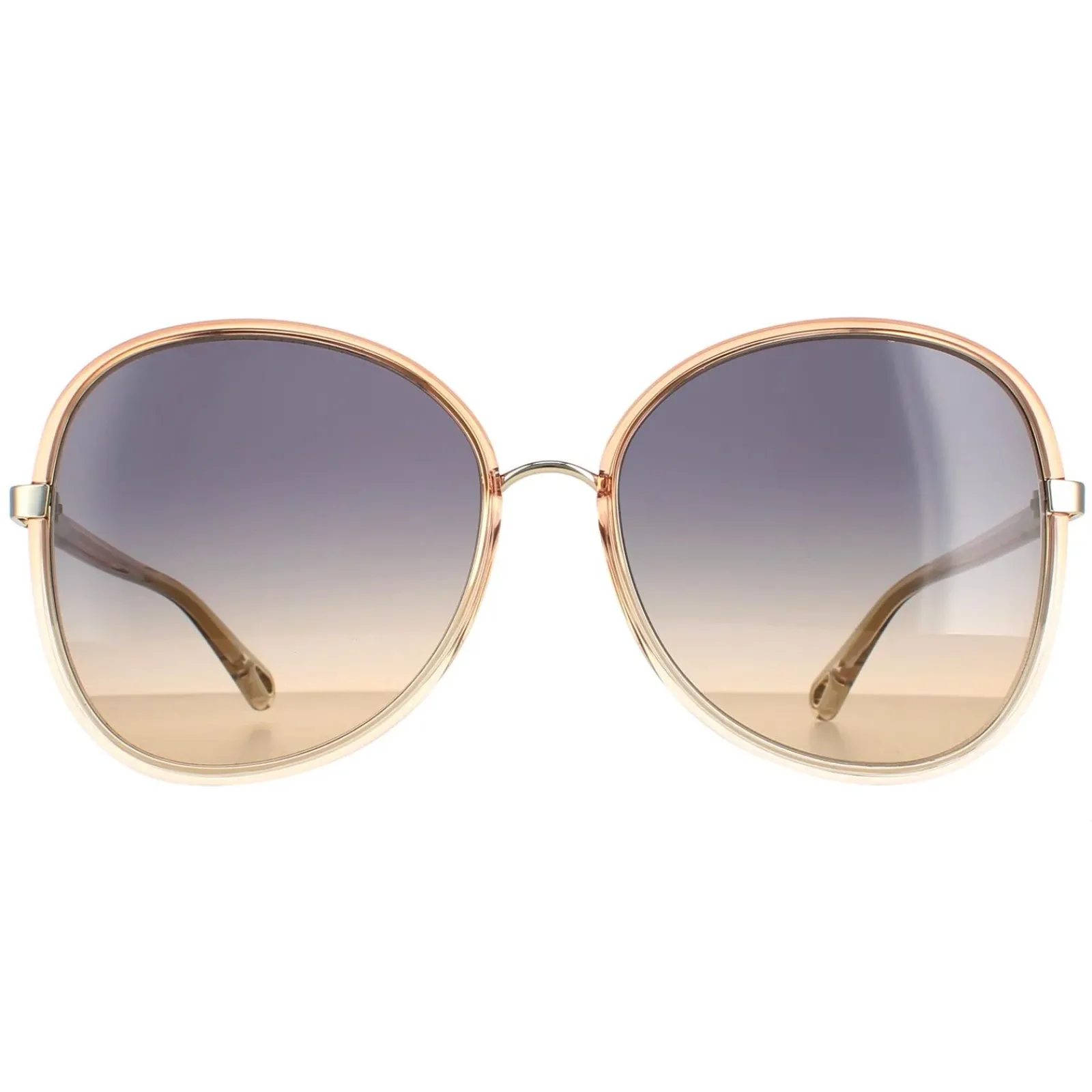 Chloe Butterfly^Sunglasses CH0030S Franky 004 Orange Crystal Blue Gradient