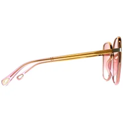 Chloe Square^Sunglasses CH0031S Franky 002 Yellow to Pink Crystal Fade and Go