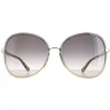 Chloe Butterfly^Sunglasses CH0030S Franky 001 Grey to Brown Crystal Fade and Gol