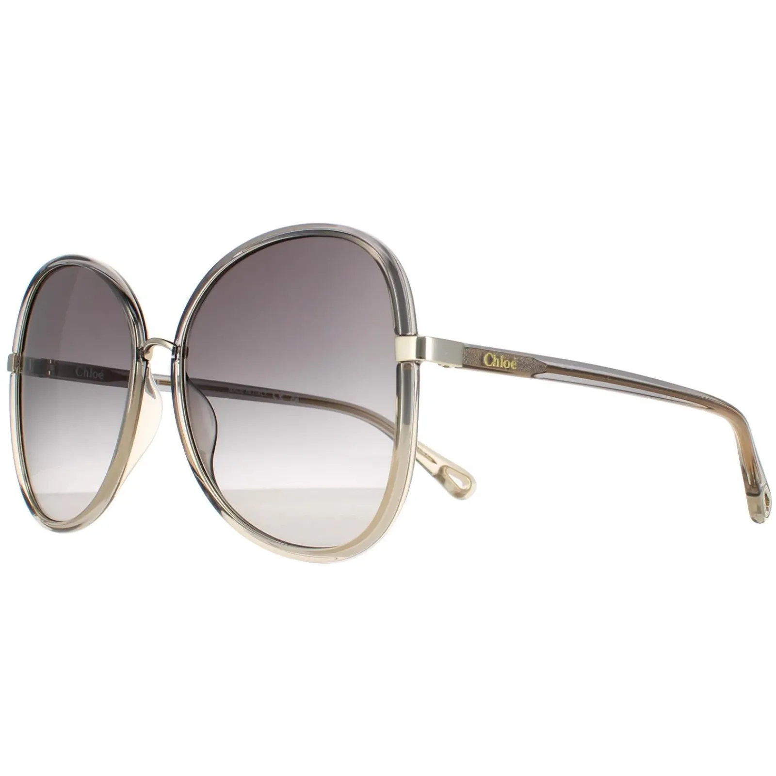Chloe Butterfly^Sunglasses CH0030S Franky 001 Grey to Brown Crystal Fade and Gol