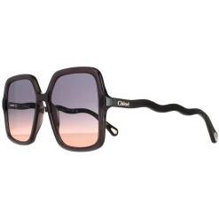 Chloe Square^Sunglasses CH0086S Zelie 001 Grey Blue Gradient