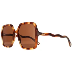 Chloe Square^Sunglasses CH0086S Zelie 005 Havana Brown