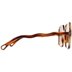 Chloe Square^Sunglasses CH0086S Zelie 005 Havana Brown
