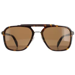 Chopard Polarised|Rectangle^Sunglasses SCH291 722P Shiny Dark Havana Brown Polarised