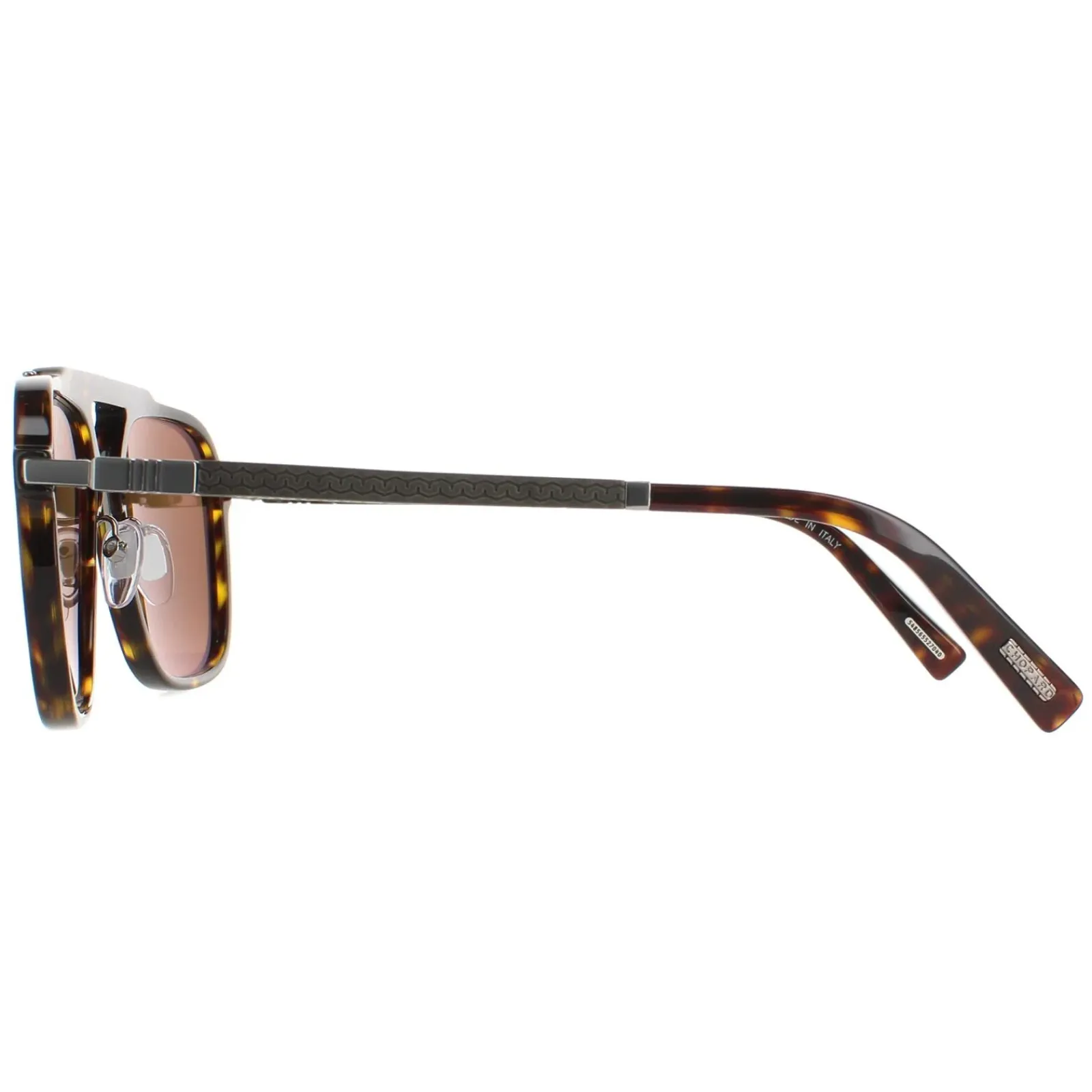 Chopard Polarised|Rectangle^Sunglasses SCH291 722P Shiny Dark Havana Brown Polarised