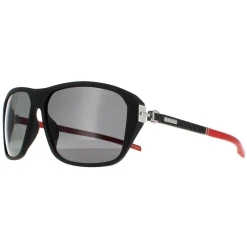 Chopard Polarised|Rectangle^Sunglasses SCH292 703P Matte Sandblasted Black Smoke Polarized
