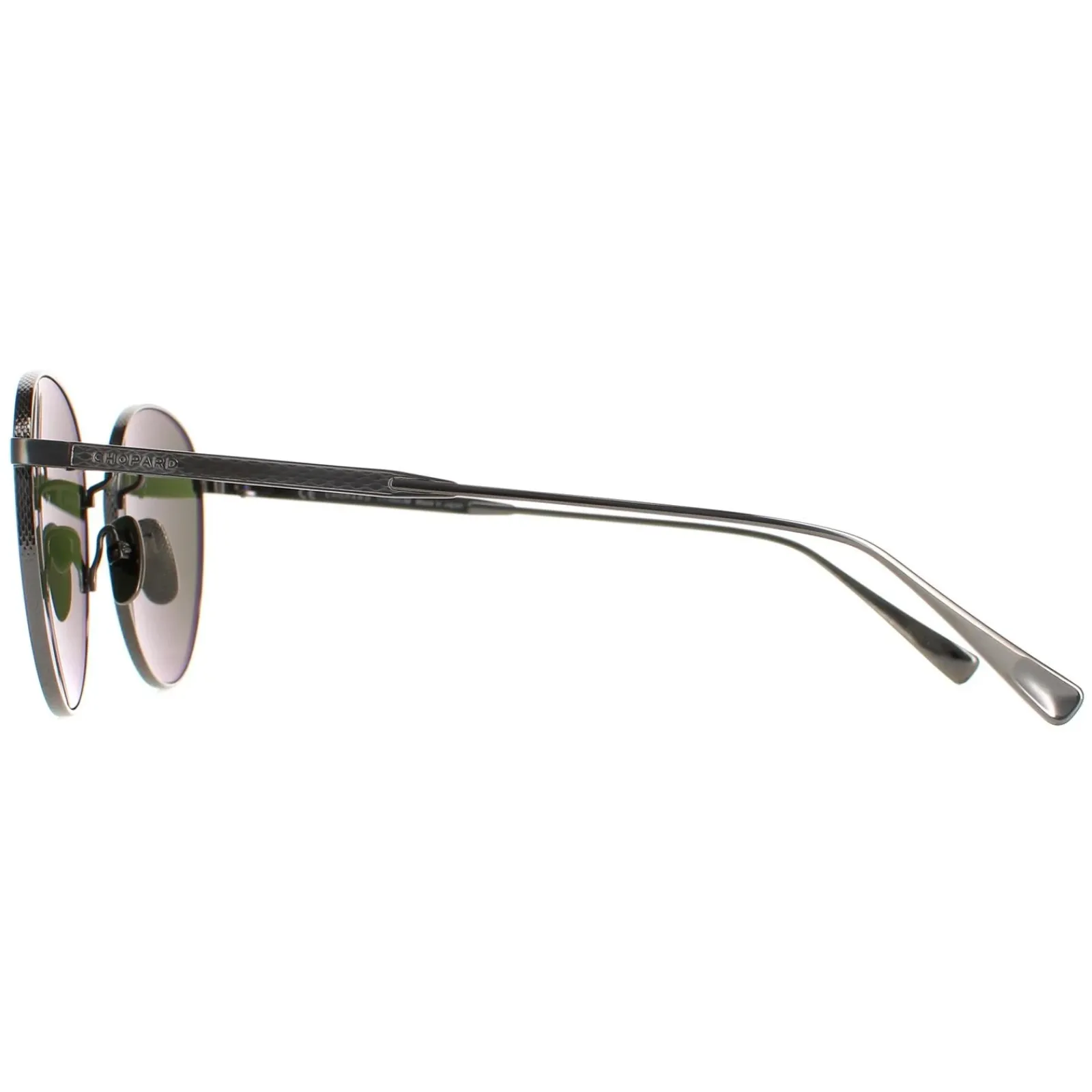 Chopard Polarised|Round^Sunglasses SCHC77M 568P Polished Grey Green Polarized