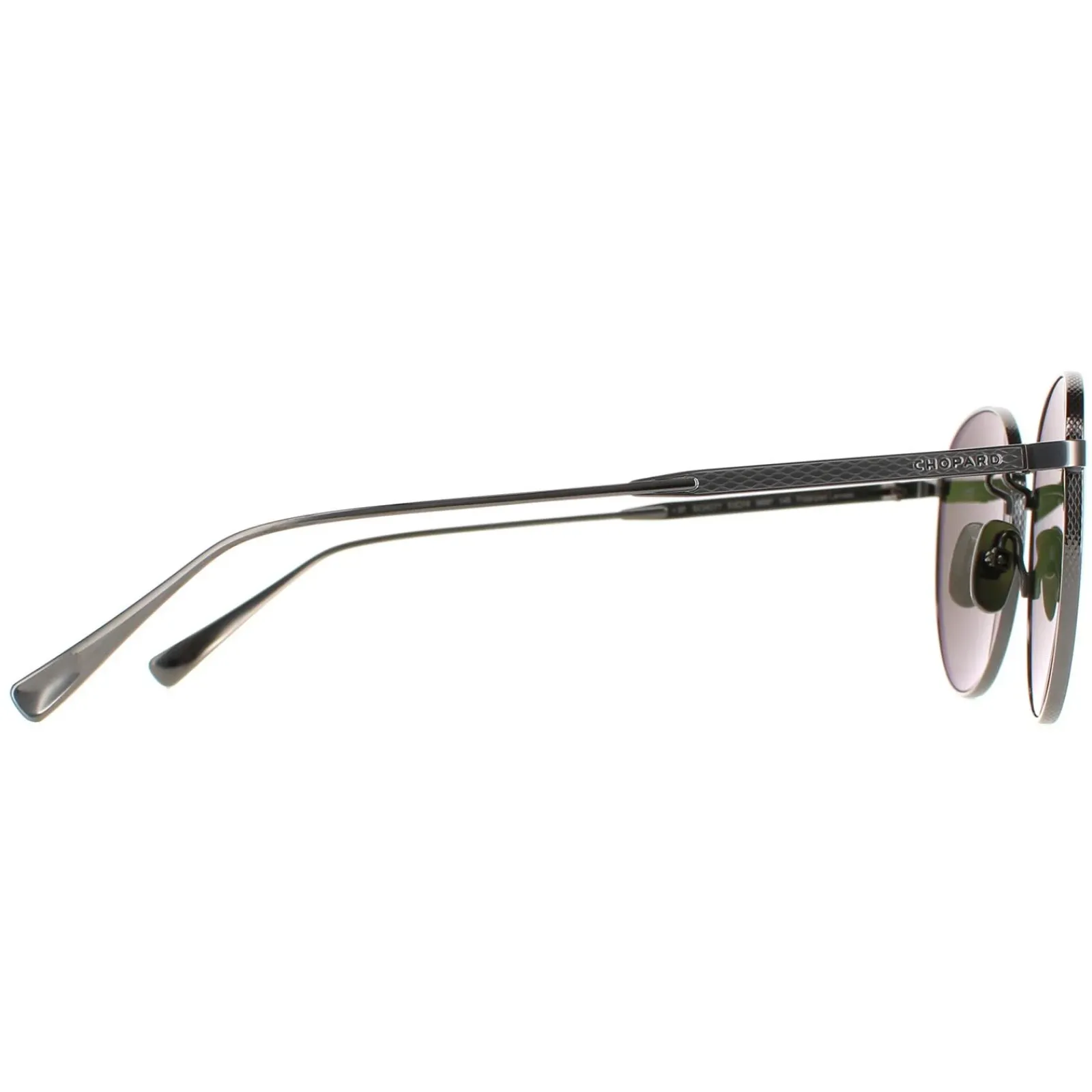 Chopard Polarised|Round^Sunglasses SCHC77M 568P Polished Grey Green Polarized
