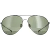 Chopard Polarised|Aviator^Sunglasses SCHD57M 568P Titanium Gunmetal Grey Green Polarized