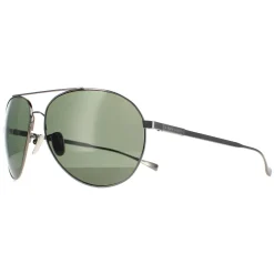 Chopard Polarised|Aviator^Sunglasses SCHD57M 568P Titanium Gunmetal Grey Green Polarized