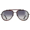 Chopard Aviator^Sunglasses SCHF24 777P Brown Honey Havana Smoke Gradient Polar