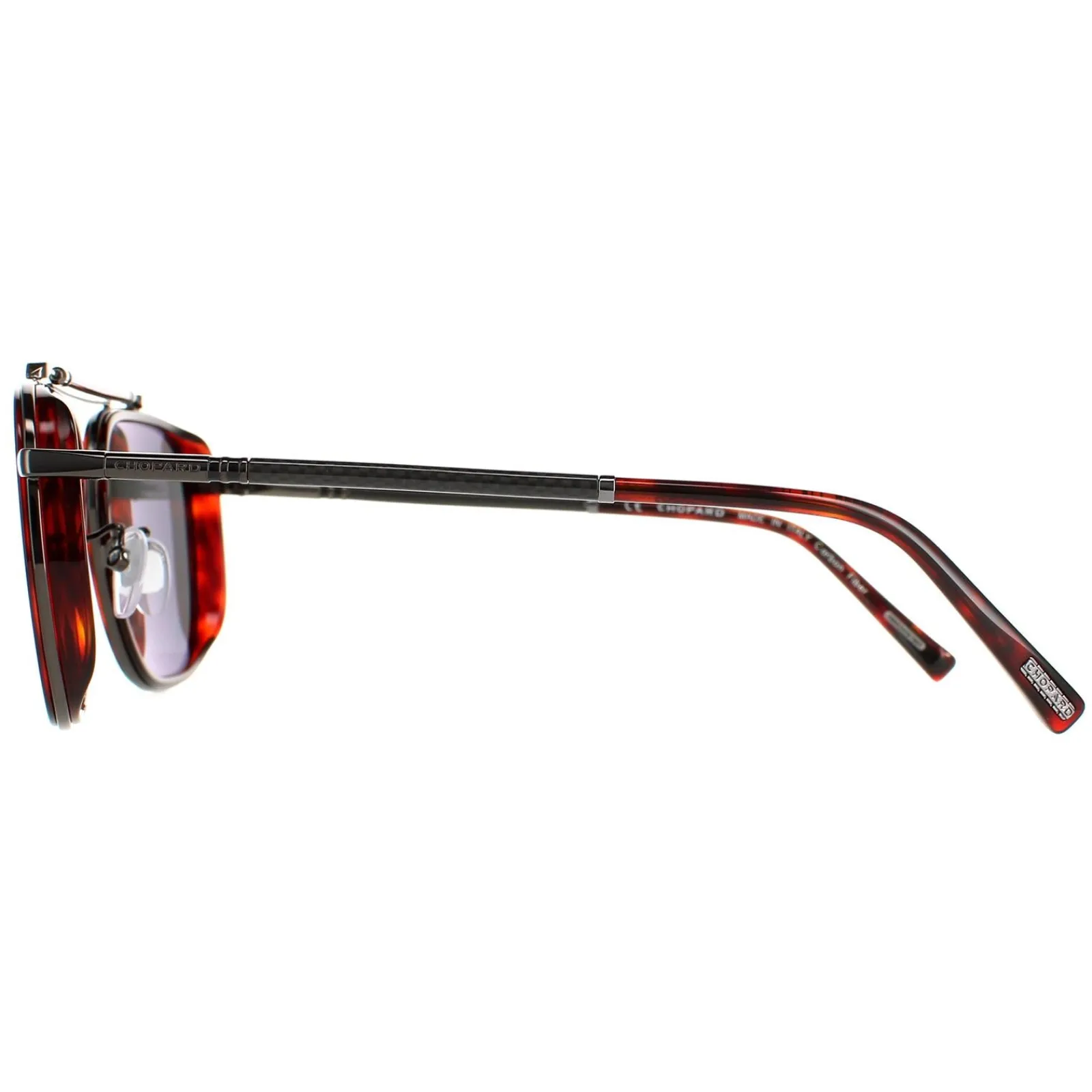 Chopard Polarised^Sunglasses SCHF25 777P Brown Honey Havana Smoke Smoke Polarise