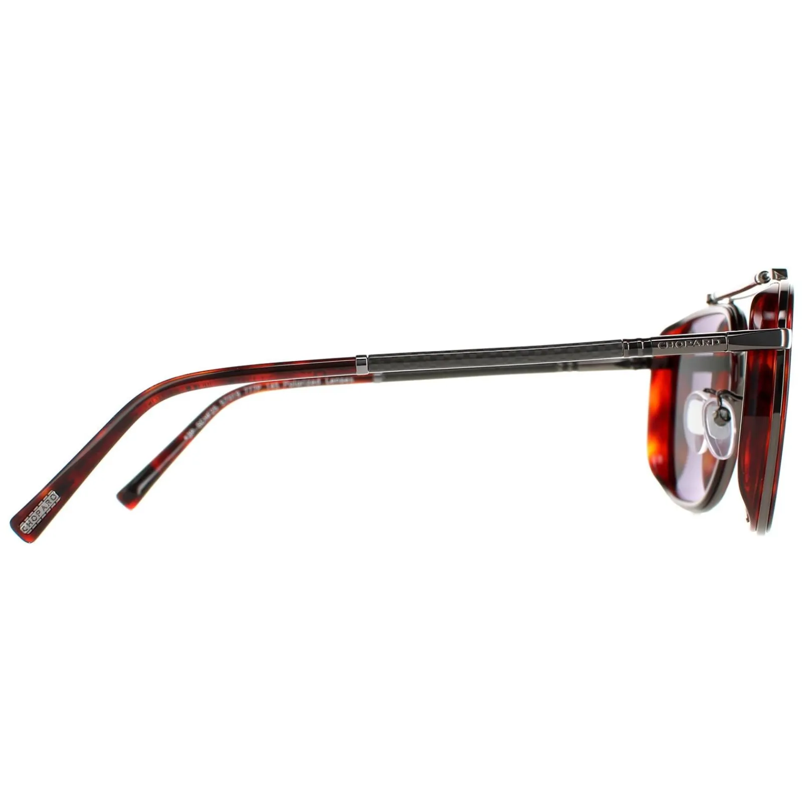 Chopard Polarised^Sunglasses SCHF25 777P Brown Honey Havana Smoke Smoke Polarise