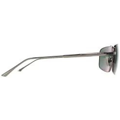 Chopard Polarised|Aviator^Sunglasses SCHF21M 568P Total Shiny Gunmetal Grey Green Polari