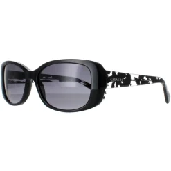Coach Rectangle^Sunglasses HC8168 534811 Black Crystal Mosaic Light Grey