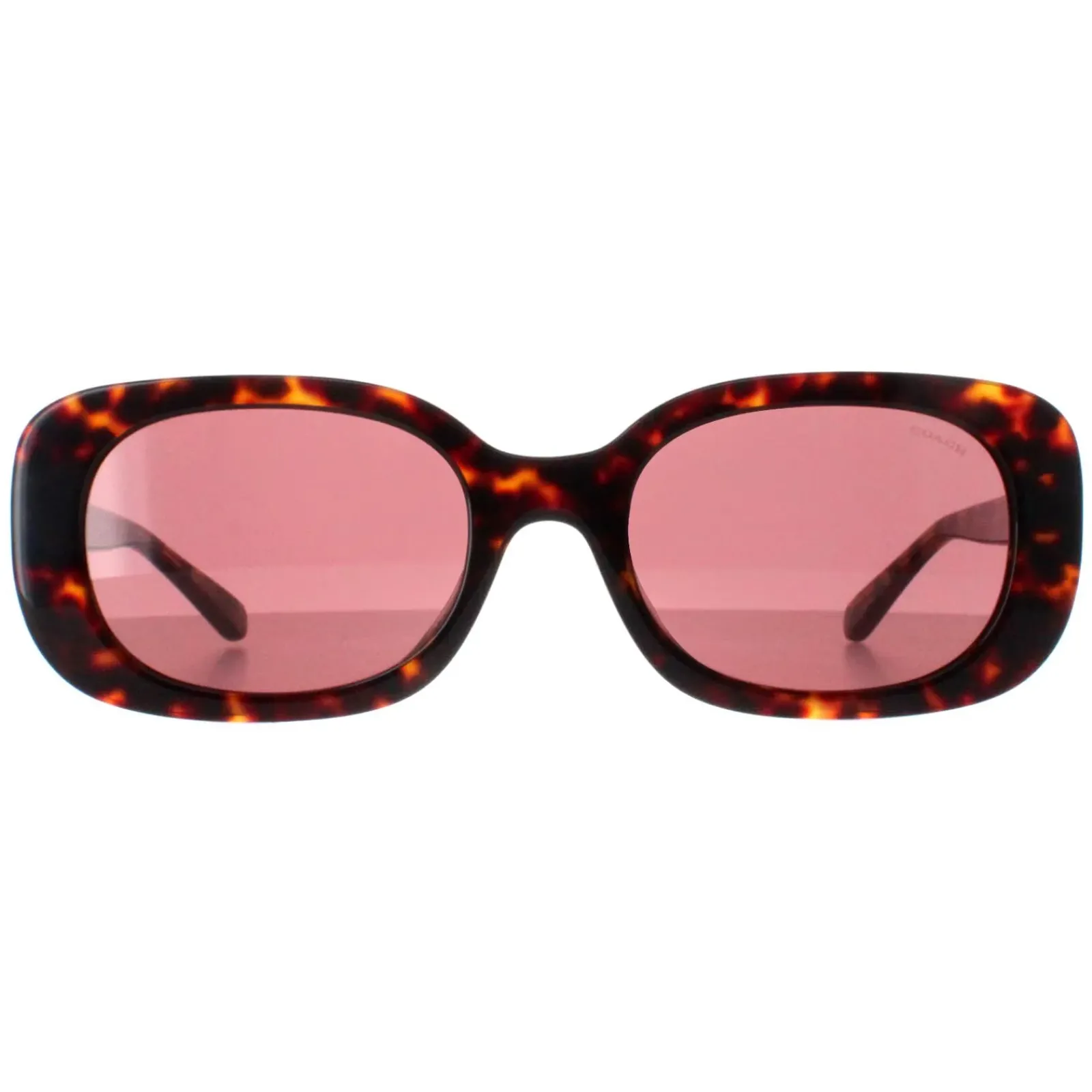 Coach Rectangle^Sunglasses HC8358U 512069 Dark Tortoise Dark Violet
