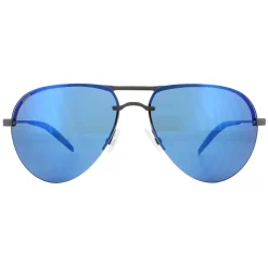 Costa Del Mar Polarised^Sunglasses Helo HLO-11-OBMP Matte Black Blue Mirror Pola
