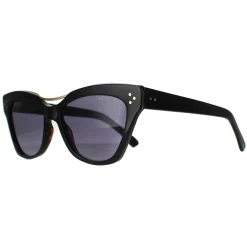 Cutler and Gross Cat-Eye^Sunglasses 1283 001 Gold Black Tortoiseshell Blue Gre