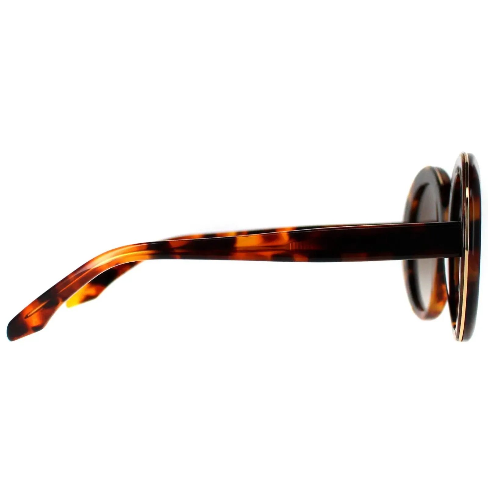 Cutler and Gross Oval^Sunglasses 1327 002 Yellow Tortoiseshell Brown