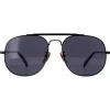 David Beckham Aviator^Sunglasses DB7004/S V81 M9 Dark Ruthenium Grey Polarized
