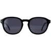 David Beckham Round^Sunglasses DB1011/F/S 807 M9 Black Grey Polarized