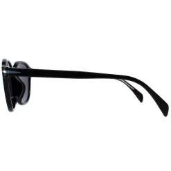David Beckham Round^Sunglasses DB1011/F/S 807 M9 Black Grey Polarized