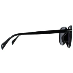 David Beckham Round^Sunglasses DB1011/F/S 807 M9 Black Grey Polarized