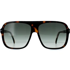 David Beckham Aviator^Sunglasses DB7008/S 086 9K Dark Havana Green Gradient