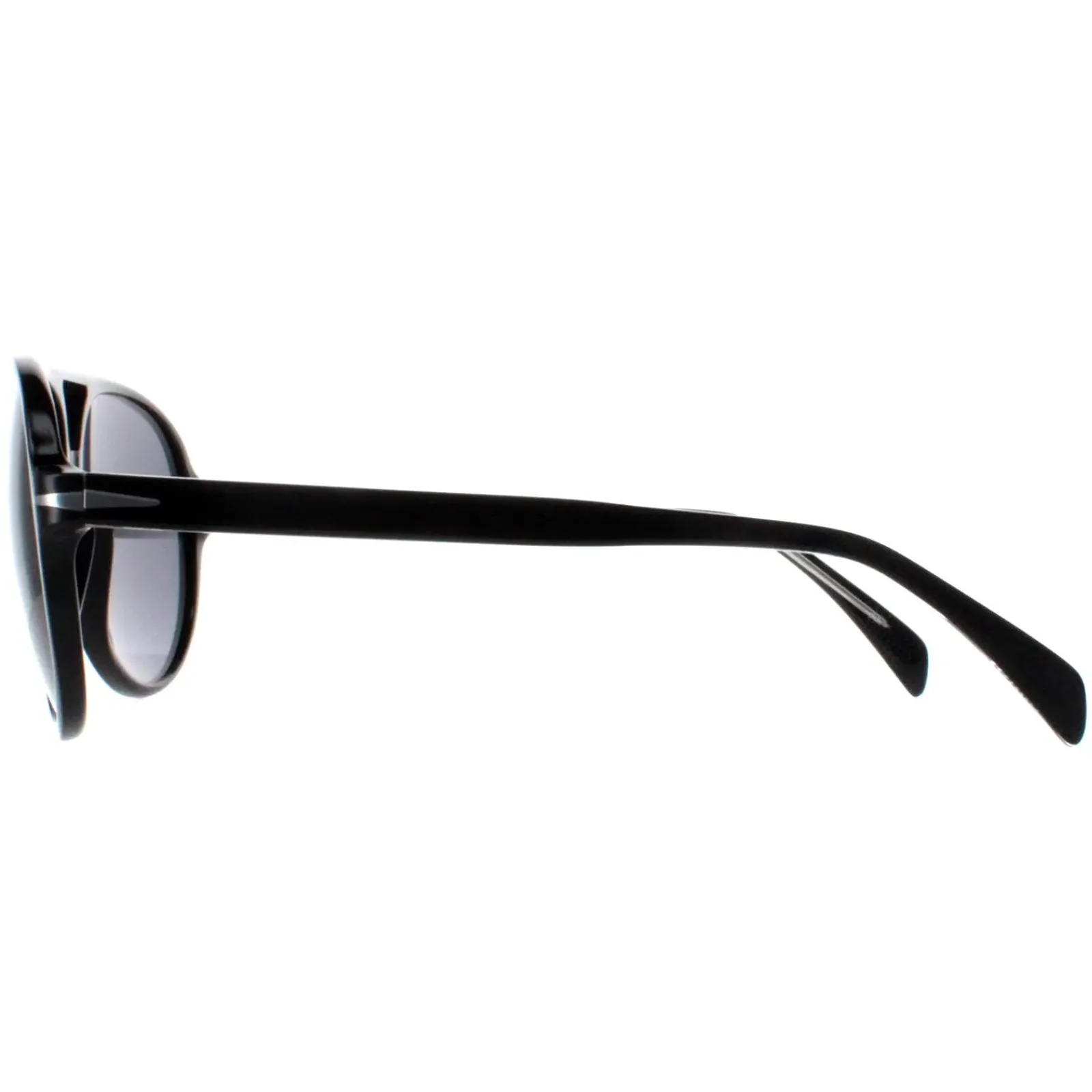 David Beckham Aviator^Sunglasses DB1091/S 807 M9 Shiny Black Dark Grey