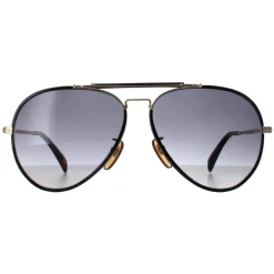 David Beckham Aviator^Sunglasses DB7003/S J5G 9O Black Gold Grey Gradient