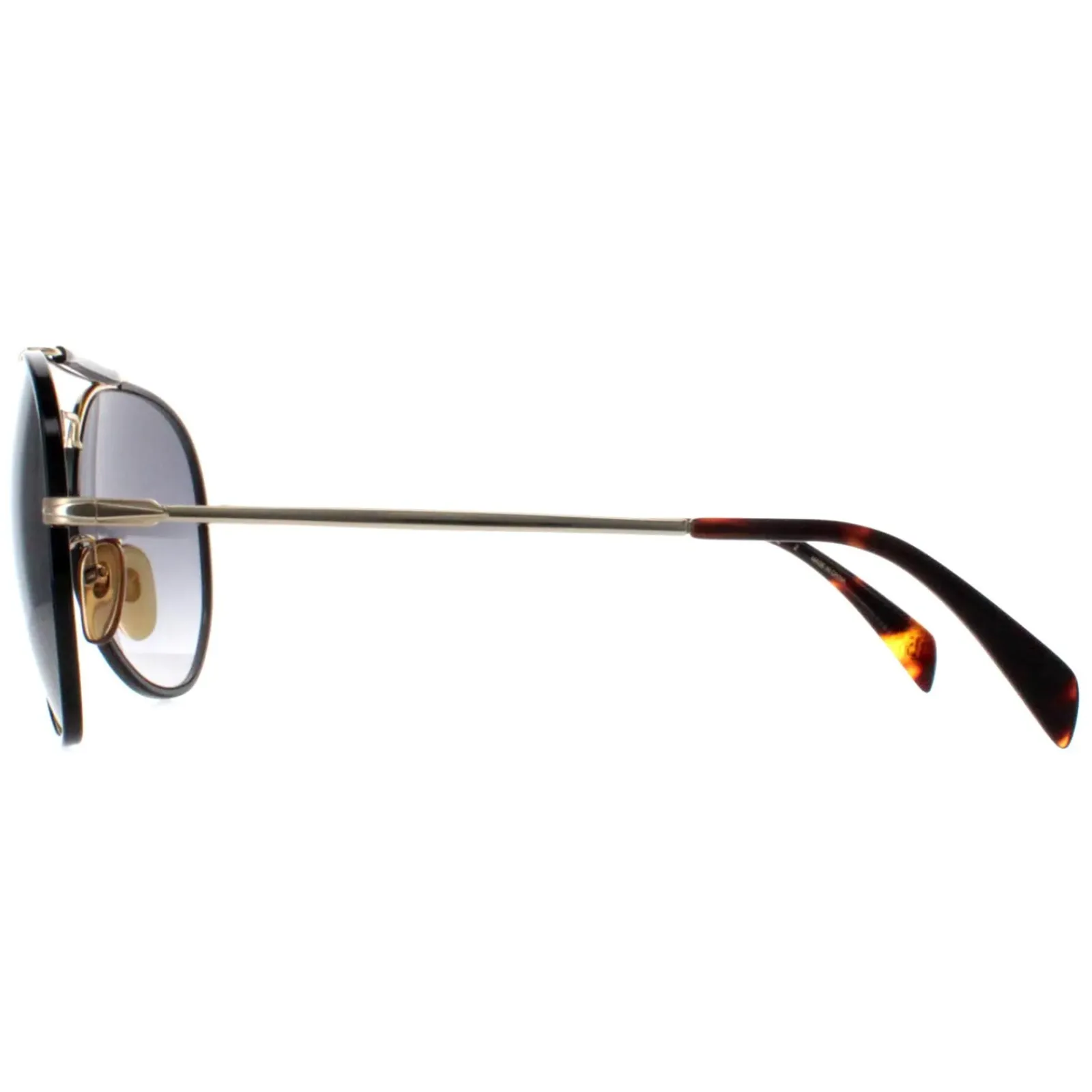 David Beckham Aviator^Sunglasses DB7003/S J5G 9O Black Gold Grey Gradient