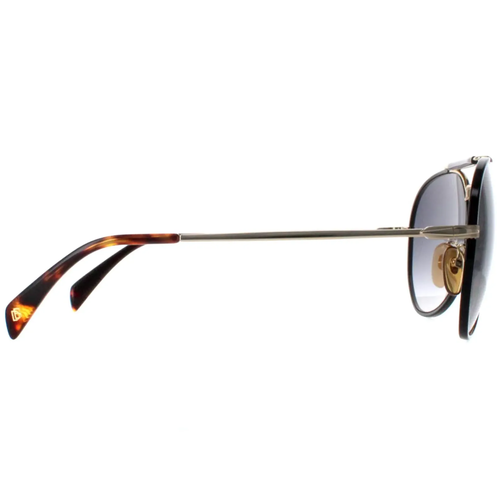 David Beckham Aviator^Sunglasses DB7003/S J5G 9O Black Gold Grey Gradient