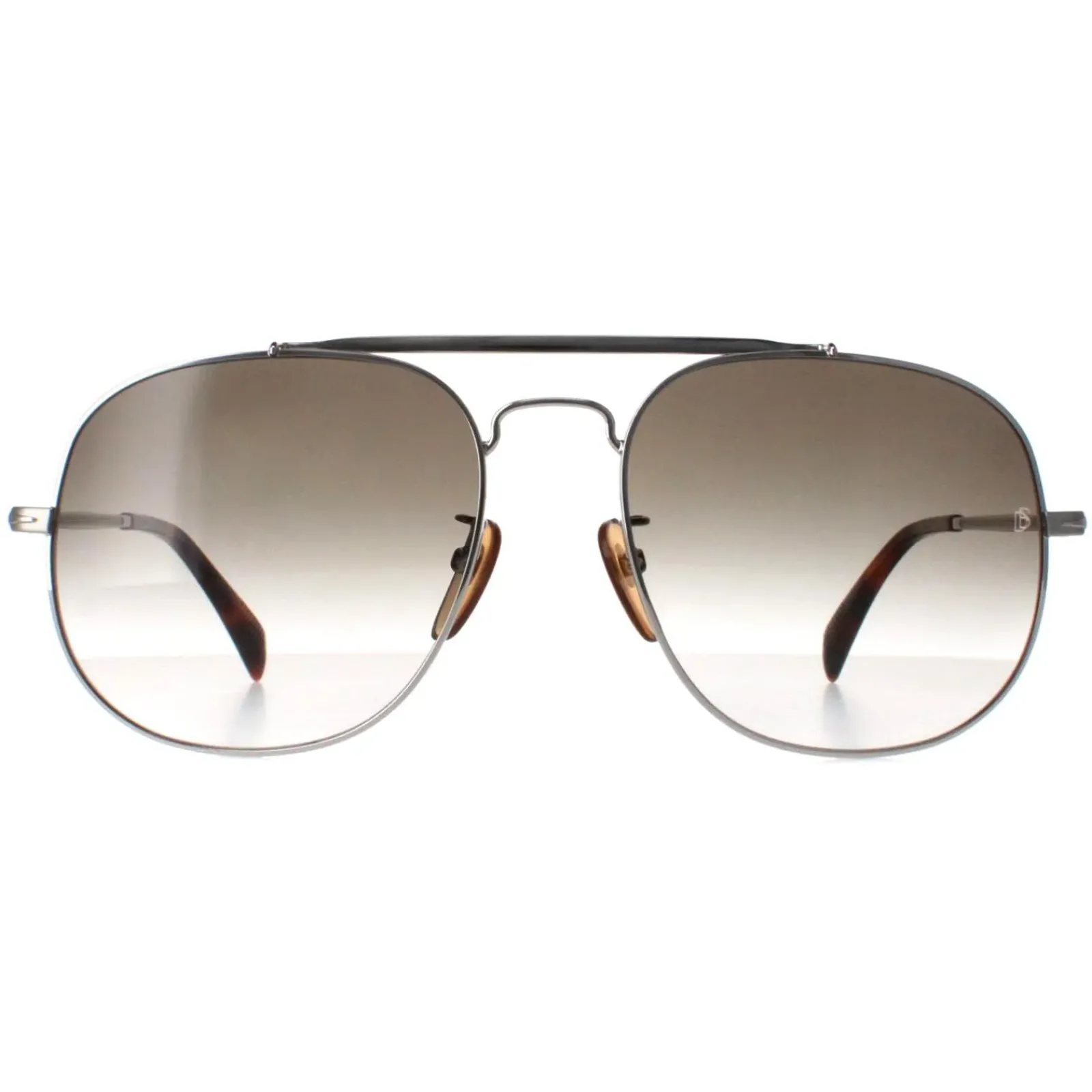David Beckham Aviator^Sunglasses DB7004/S 010 9K Palladium Silver Green Gradie