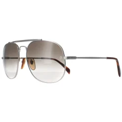 David Beckham Aviator^Sunglasses DB7004/S 010 9K Palladium Silver Green Gradie