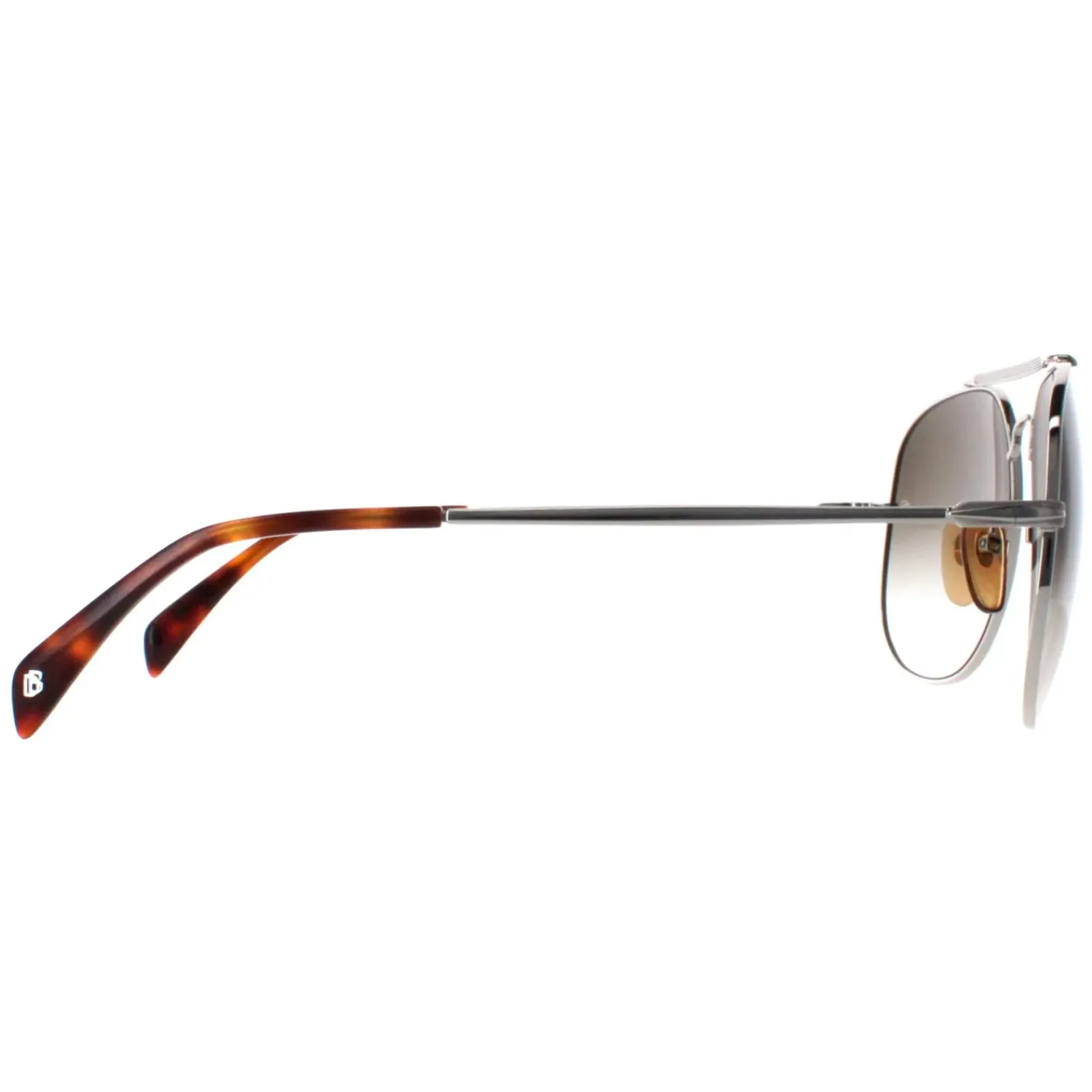 David Beckham Aviator^Sunglasses DB7004/S 010 9K Palladium Silver Green Gradie