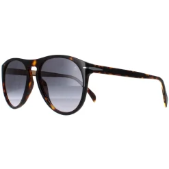 David Beckham Round^Sunglasses DB1008/S 086 9O Dark Tortoise Grey Gradient