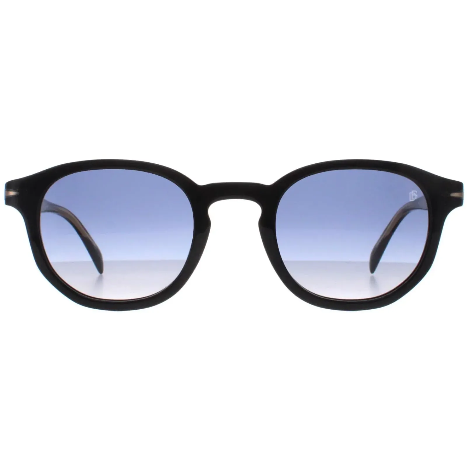 David Beckham Round^Sunglasses DB1007/S 807 08 Black Blue Gradient
