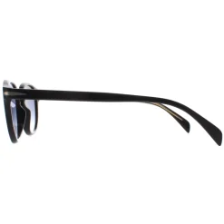 David Beckham Round^Sunglasses DB1007/S 807 08 Black Blue Gradient