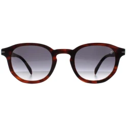 David Beckham Round^Sunglasses DB1007/S 0CJ 9O Matte Striped Brown Dark Grey