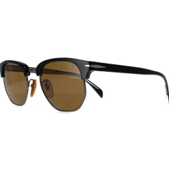 David Beckham Round^Sunglasses DB1002/S 807 2M Black Brown
