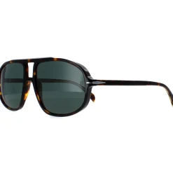 David Beckham Aviator^Sunglasses DB1000/S 086 QT Dark Havana Green