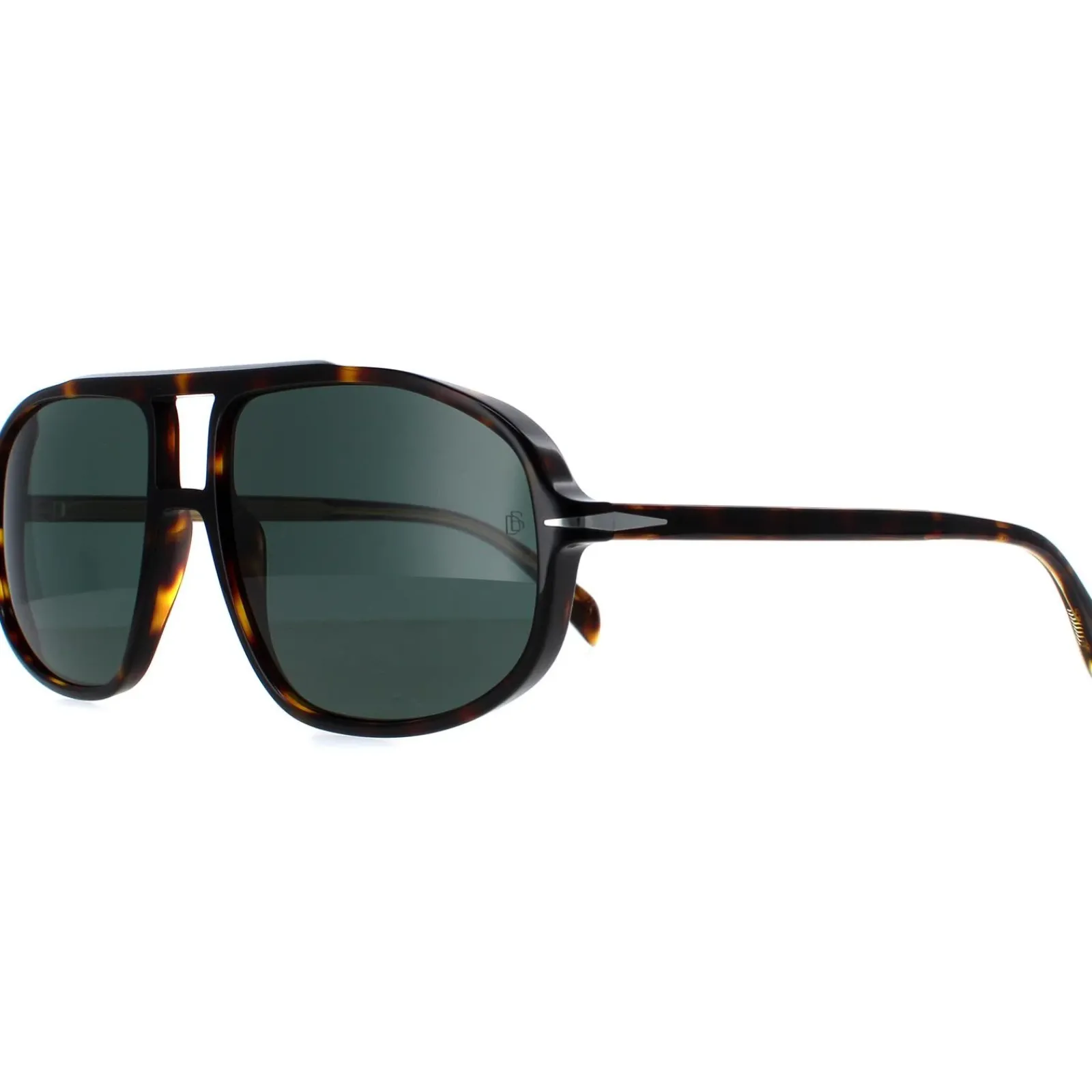 David Beckham Aviator^Sunglasses DB1000/S 086 QT Dark Havana Green