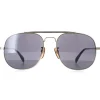 David Beckham Aviator^Sunglasses DB7004/S J5G T4 Gold Silver