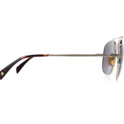 David Beckham Aviator^Sunglasses DB7004/S J5G T4 Gold Silver