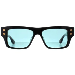 Dita Rectangle|Rectangle^Sunglasses Grandmaster Seven DTS407-A-01 Black Yellow Gold Dark T