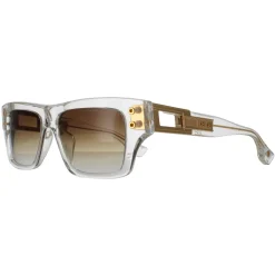 Dita Rectangle|Rectangle^Sunglasses Grandmaster Seven DTS407-A-02 Crystal Clear Yellow Gol