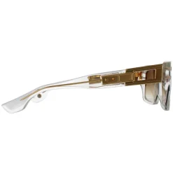 Dita Rectangle|Rectangle^Sunglasses Grandmaster Seven DTS407-A-02 Crystal Clear Yellow Gol