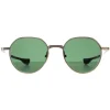 Dita Round^Sunglasses Vers One DTS150-A-01 White Gold Silver G-15 Green