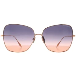 Dita Cat-Eye^Sunglasses Zazoe DTS145-A-02 Rose Gold Dark Grey to Peach Gradien